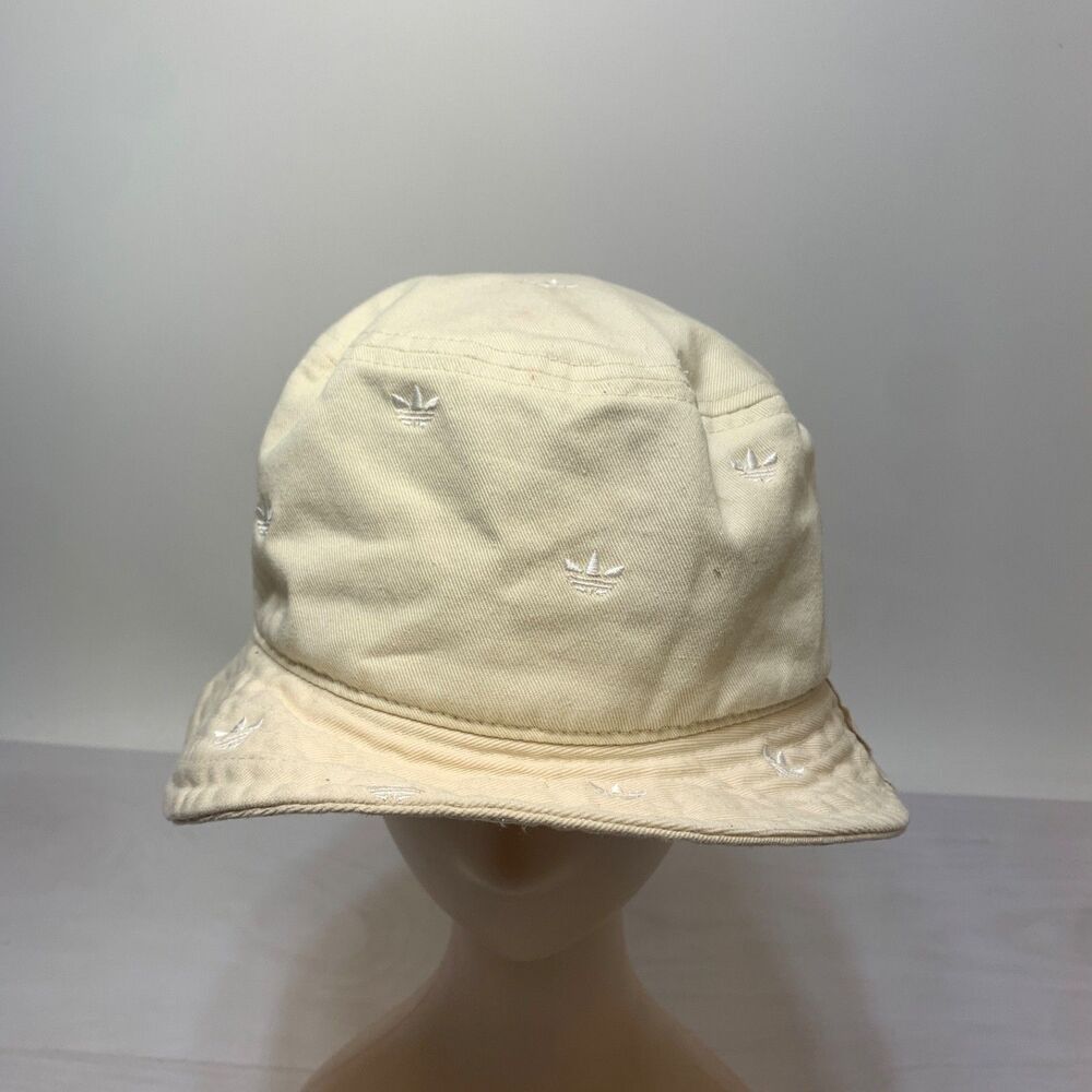 Adidas Originals Trefoil Bucket Hat Off White One Size Fits Most Summer Womens‎